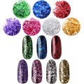 Nuevo producto Platinum Flakes para uñas / Multi Color Platinum Fireworks Foils